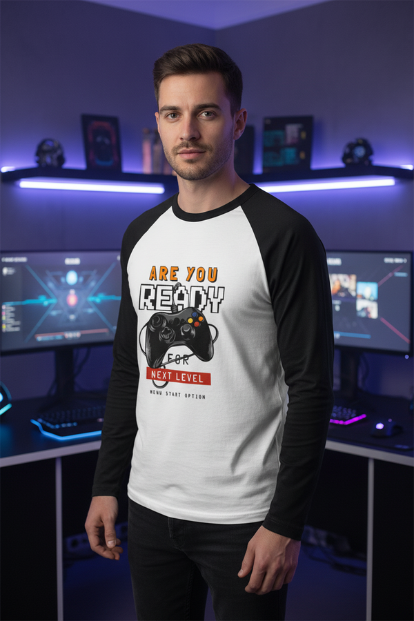 DRAPE TALES — Unisex Raglan T-Shirt (Gaming Graphic Edition)