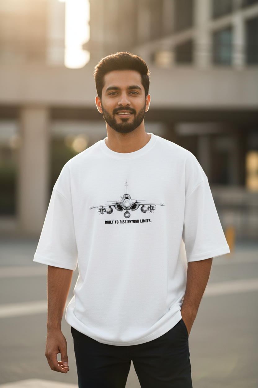 Built to Rise Jet Oversized Tee
