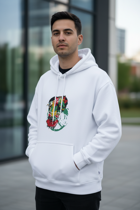 Oversized Hoodie expressive art layered emotions