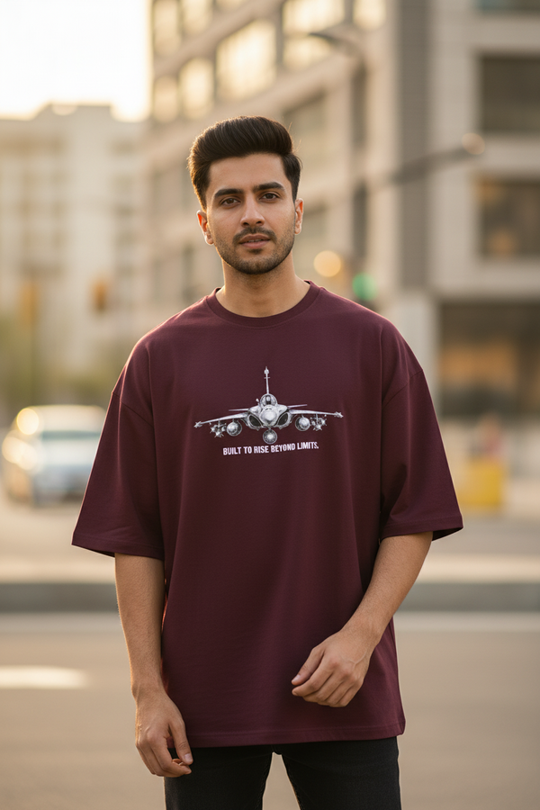Built to Rise Jet Oversized Tee