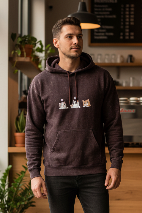 Unisex Acid Washed Hoodie