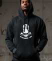 Unisex Acid Wash “Tiger Duo” Hoodie Front & Back: DrapeTales