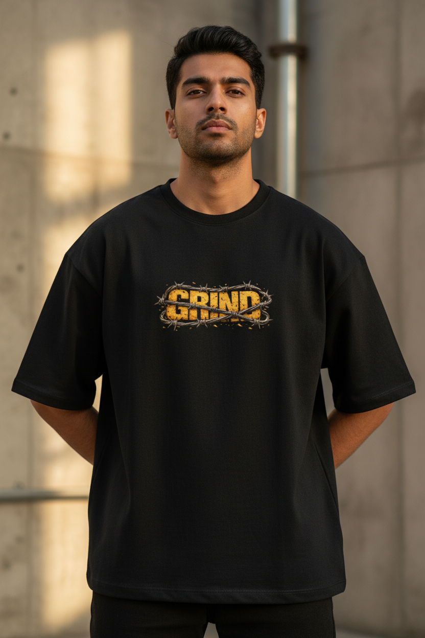 GRIND Graphic — Unisex Oversized Tee