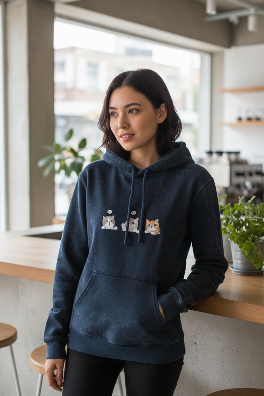 Unisex Acid Washed Hoodie