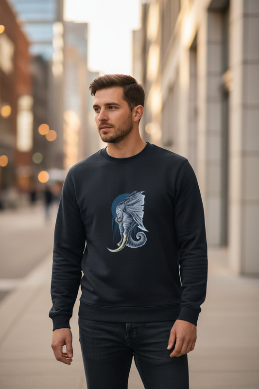 Unisex “Storm Elephant” Sweatshirt: DrapeTales