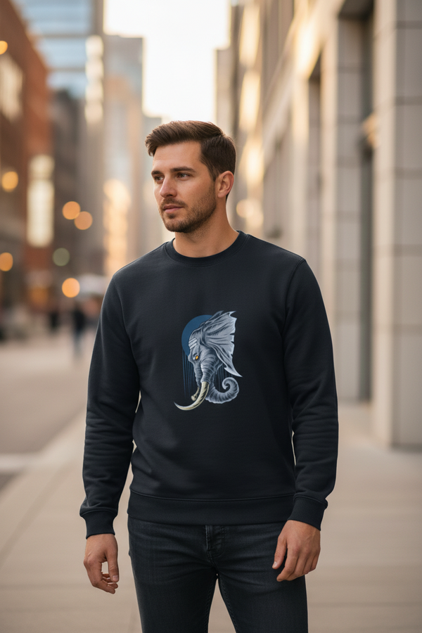 Unisex “Storm Elephant” Sweatshirt: DrapeTales