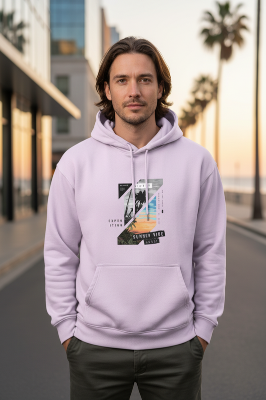 Unisex Oversized Hoodie: Summer Vibe Forever (Black)