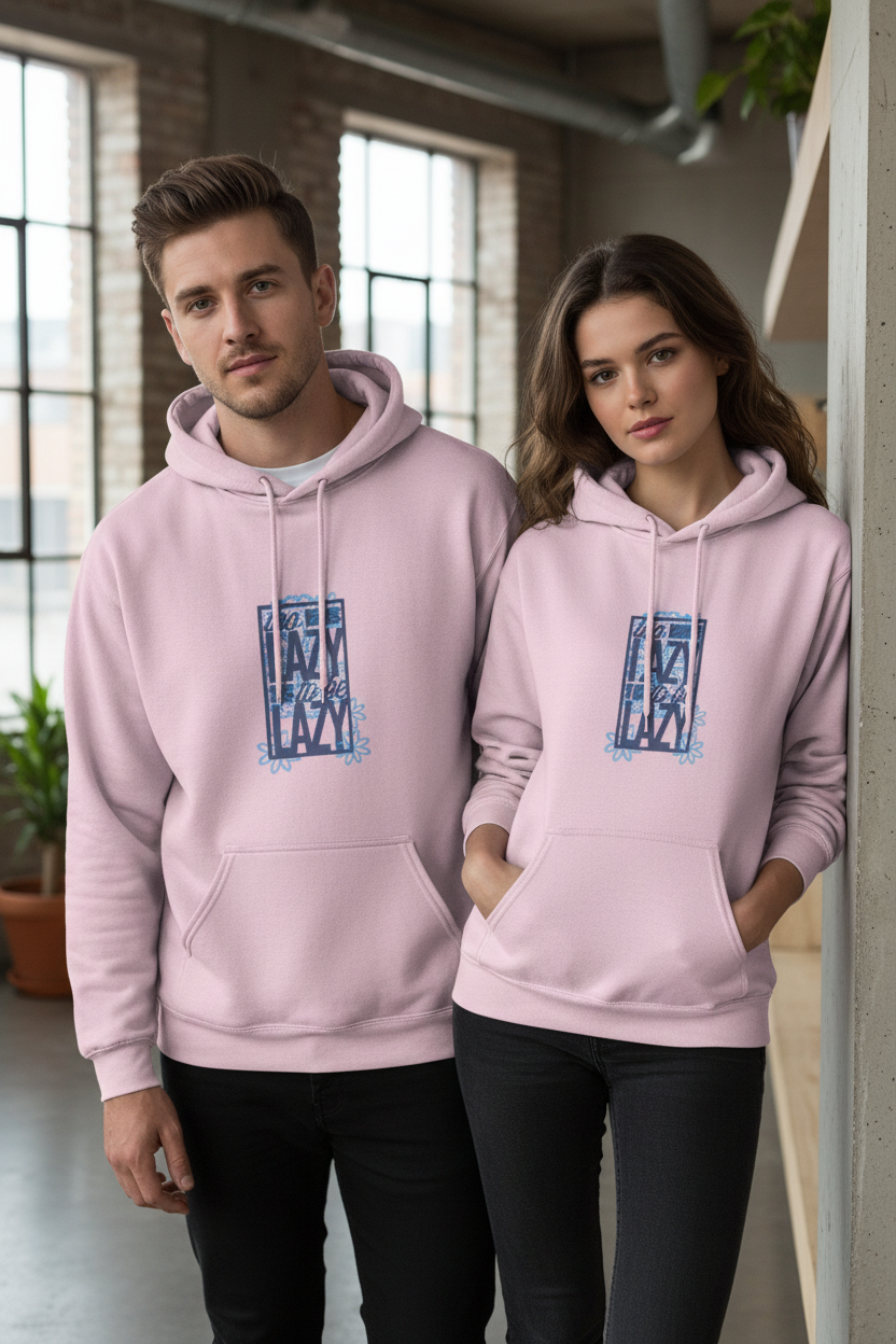 Unisex “Too Lazy to Be Lazy” Hoodie: DrapeTales