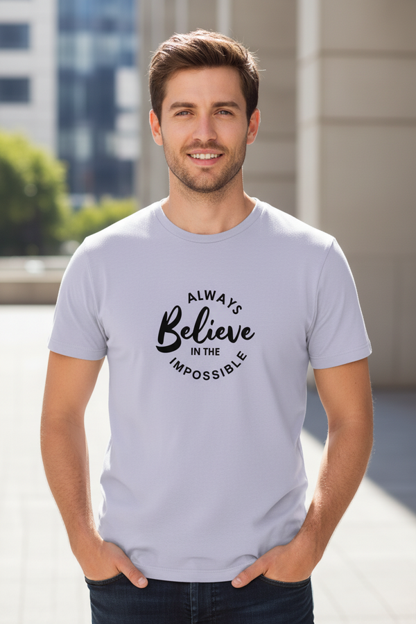 Unisex Supima T-Shirt : Always Believe in the Impossible