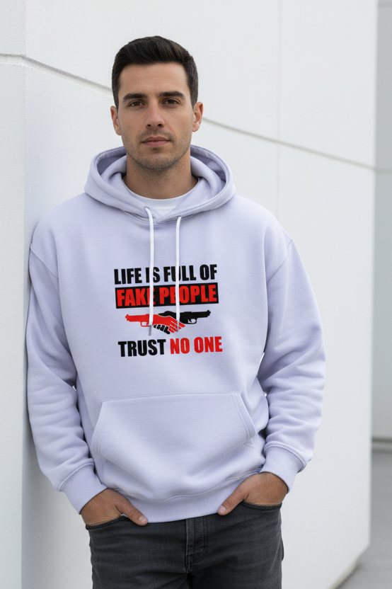 Unisex Oversized Hoodie: Fake People