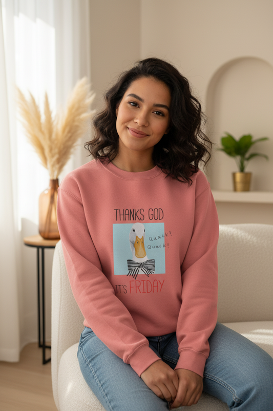 Sweatshirt: Thanks God It's Friday