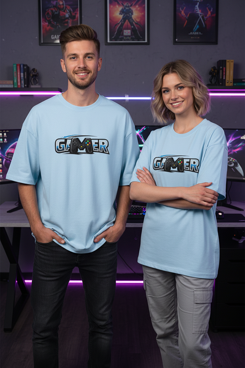 GAMER Graphic — Unisex Oversized Tee