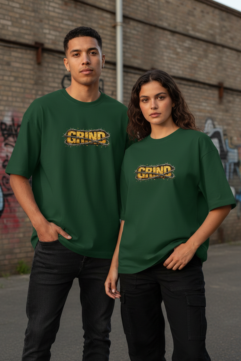 GRIND Graphic — Unisex Oversized Tee