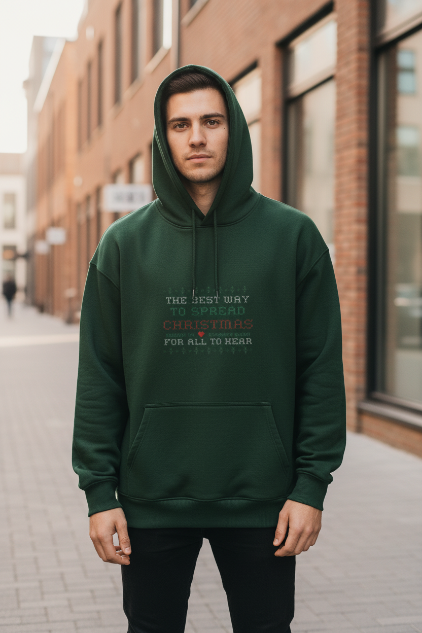 Unisex Oversized Hoodie: Spread Christmas Cheer